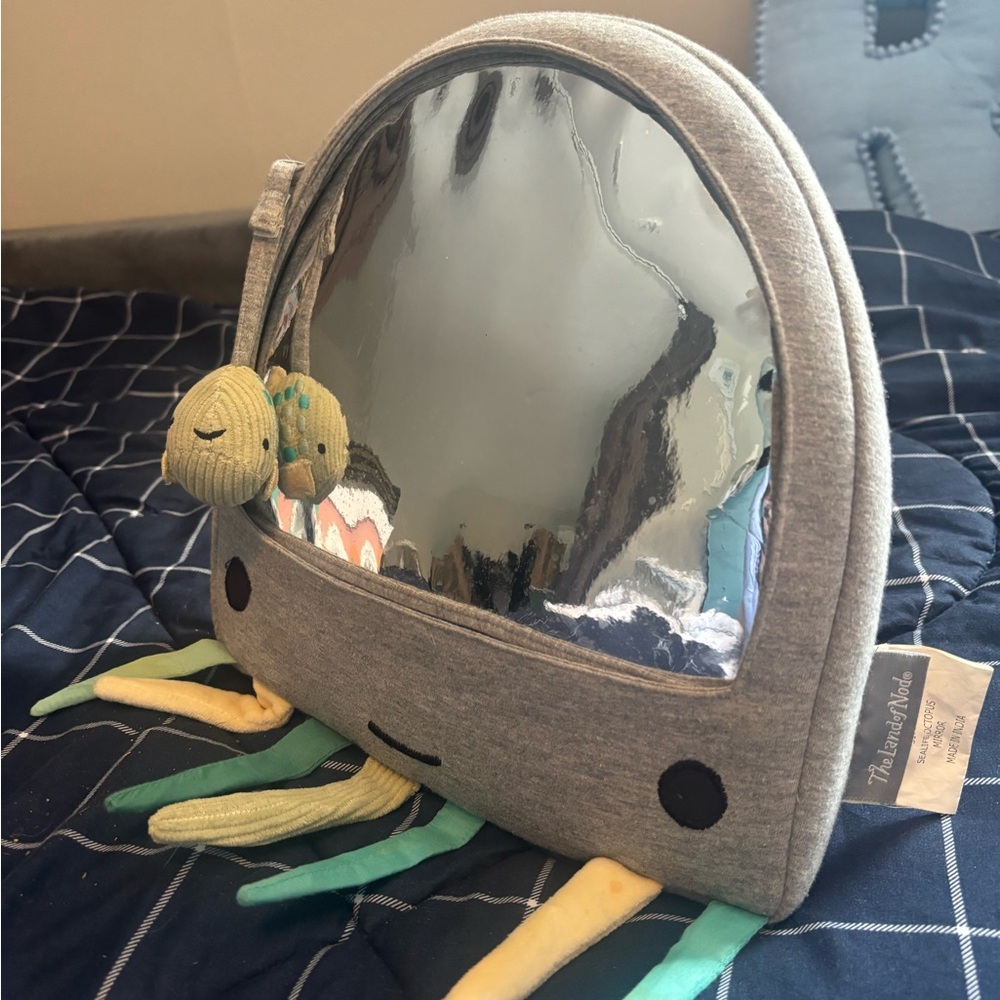 Crate & Barrel Sea Life Octopus Tummy Time Reflection - Picture 2 of 4